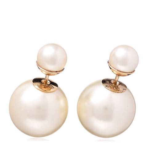 christian dior tribal pearl earrings.